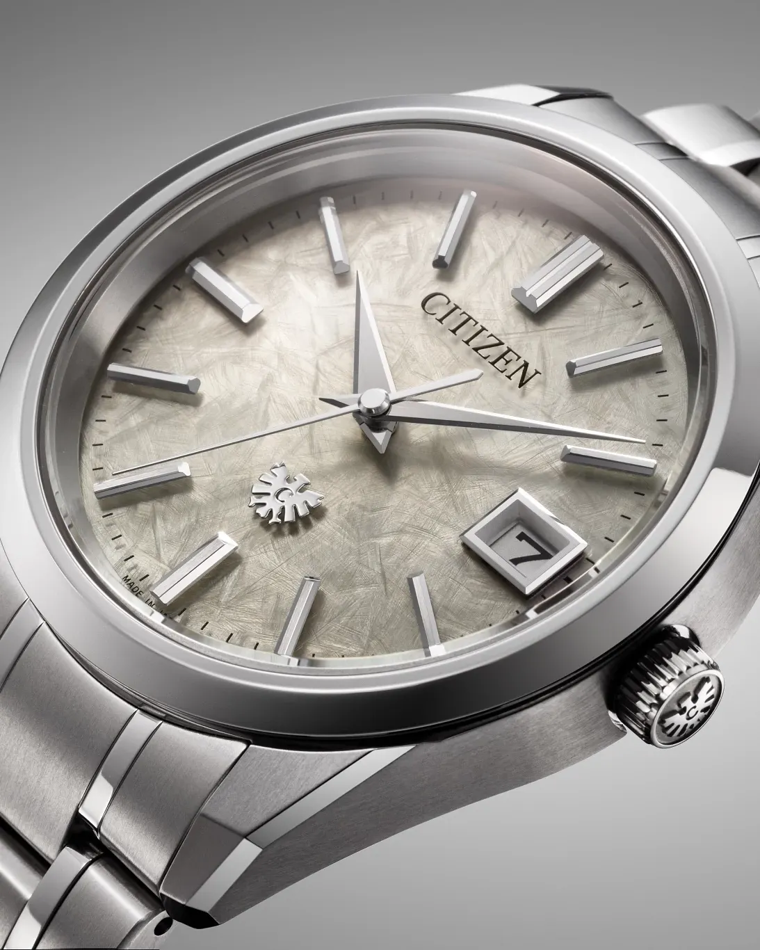 The CITIZEN White Dial Super Titanium with Platinum DLC Coating